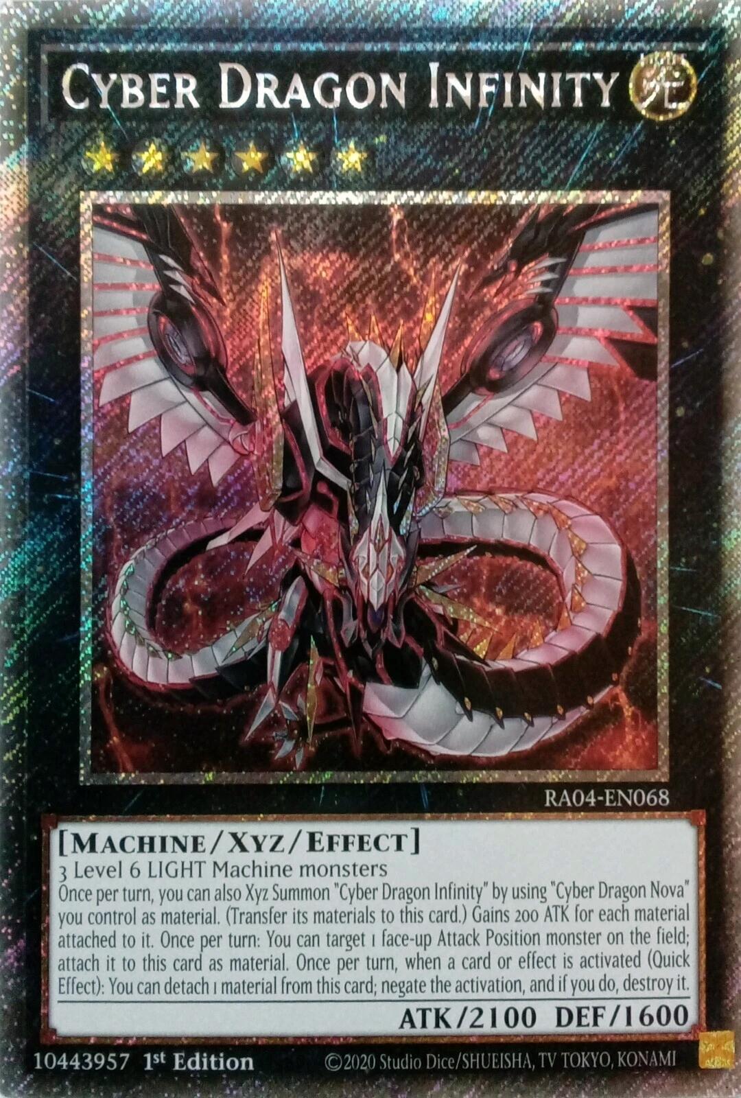 Cyber Dragon Infinity [RA04-EN068] Platinum Secret Rare | The CG Realm