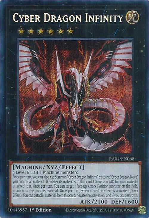 Cyber Dragon Infinity [RA04-EN068] Secret Rare | The CG Realm