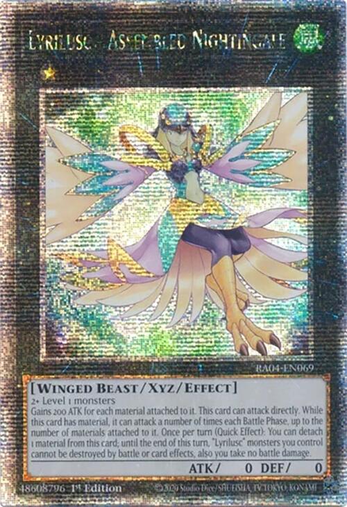 Lyrilusc - Assembled Nightingale [RA04-EN069] Quarter Century Secret Rare | The CG Realm