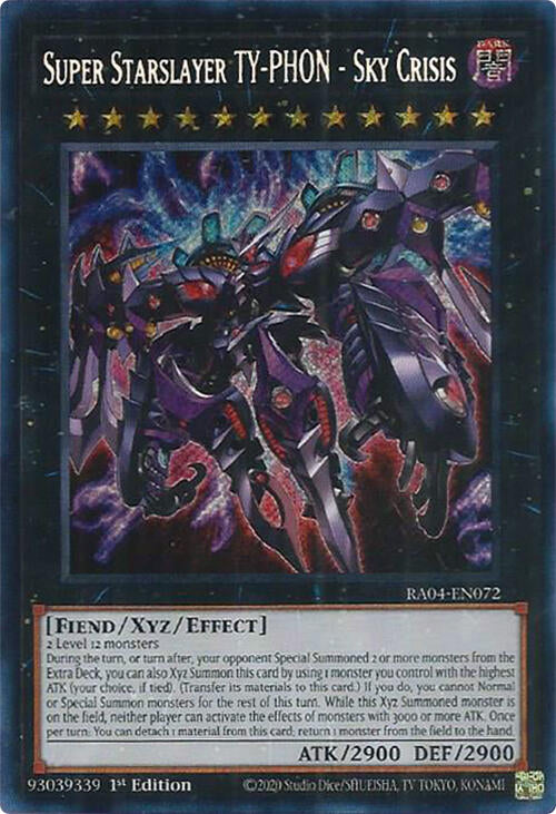 Super Starslayer TY-PHON - Sky Crisis [RA04-EN072] Secret Rare | The CG Realm