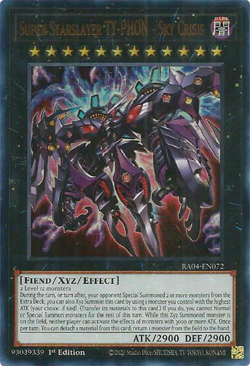 Super Starslayer TY-PHON - Sky Crisis [RA04-EN072] Ultra Rare | The CG Realm