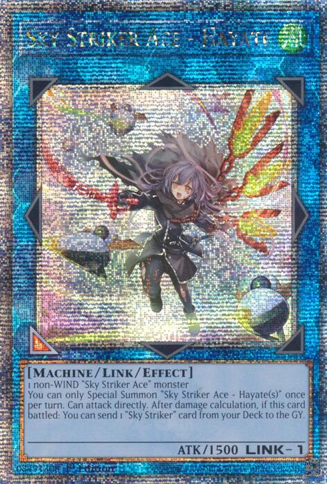 Sky Striker Ace - Hayate (New Art) [RA04-EN073] Quarter Century Secret Rare | The CG Realm