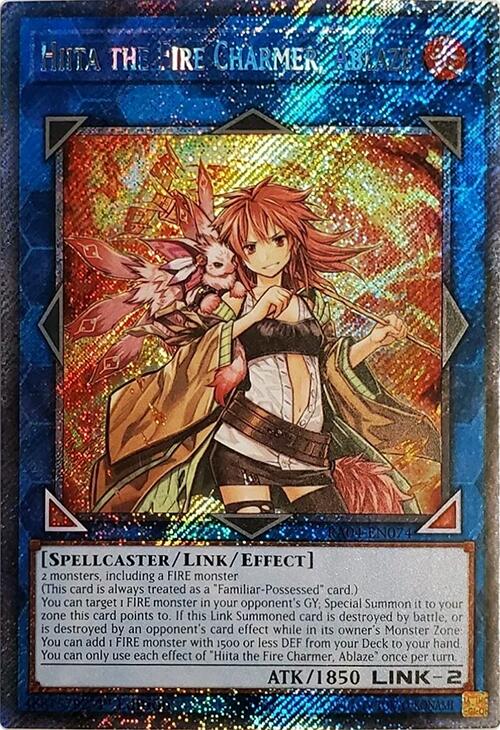 Hiita the Fire Charmer, Ablaze [RA04-EN074] Platinum Secret Rare | The CG Realm
