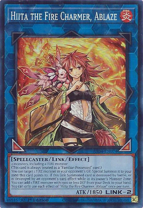 Hiita the Fire Charmer, Ablaze [RA04-EN074] Super Rare | The CG Realm