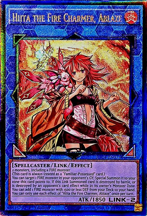 Hiita the Fire Charmer, Ablaze [RA04-EN074] Prismatic Ultimate Rare | The CG Realm