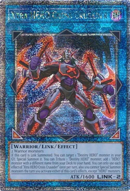 Xtra HERO Cross Crusader [RA04-EN076] Quarter Century Secret Rare | The CG Realm