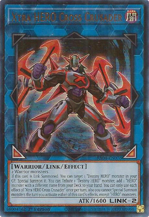 Xtra HERO Cross Crusader [RA04-EN076] Ultra Rare | The CG Realm