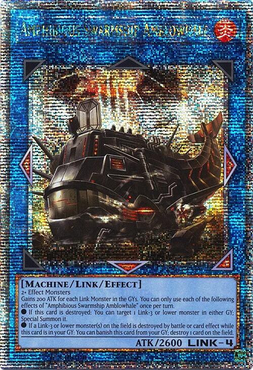 Amphibious Swarmship Amblowhale [RA04-EN077] Quarter Century Secret Rare | The CG Realm