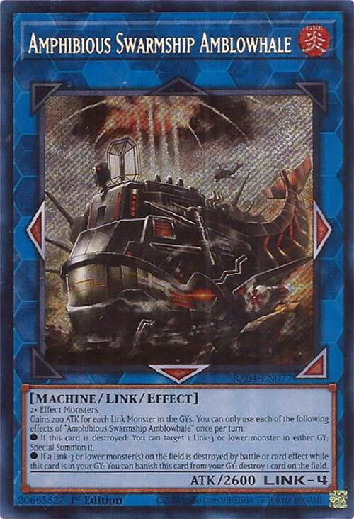 Amphibious Swarmship Amblowhale [RA04-EN077] Secret Rare | The CG Realm