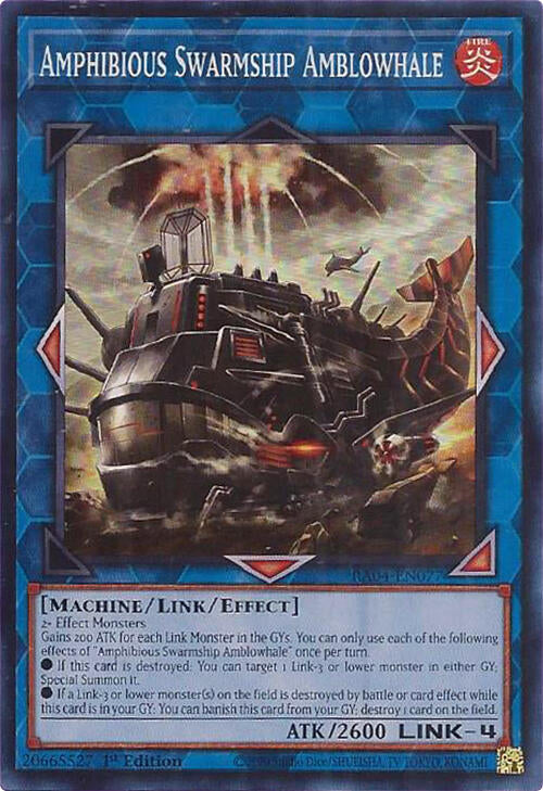 Amphibious Swarmship Amblowhale [RA04-EN077] Super Rare | The CG Realm