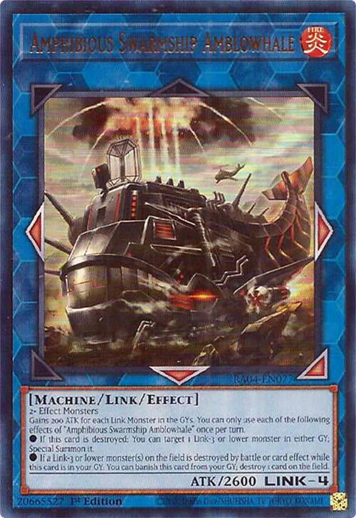 Amphibious Swarmship Amblowhale [RA04-EN077] Ultra Rare | The CG Realm