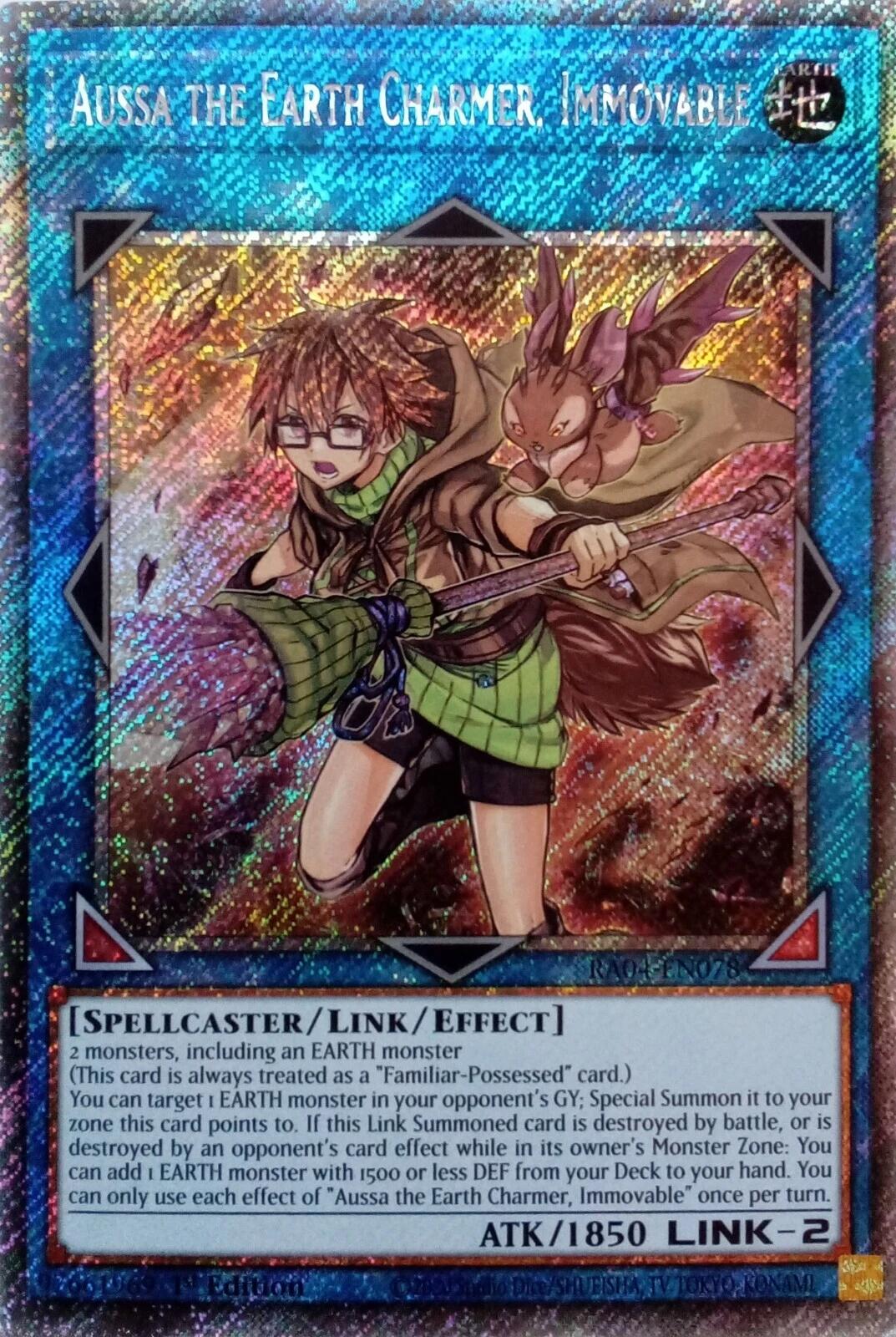 Aussa the Earth Charmer, Immovable [RA04-EN078] Platinum Secret Rare | The CG Realm