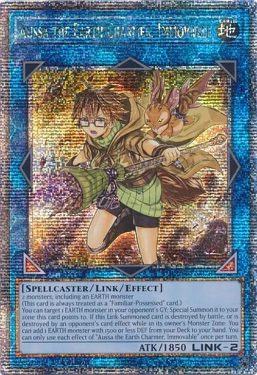 Aussa the Earth Charmer, Immovable [RA04-EN078] Quarter Century Secret Rare | The CG Realm