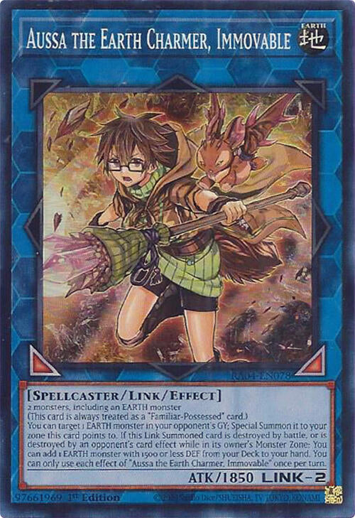 Aussa the Earth Charmer, Immovable [RA04-EN078] Super Rare | The CG Realm