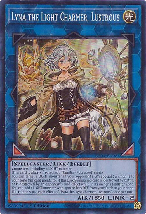 Lyna the Light Charmer, Lustrous [RA04-EN081] Super Rare | The CG Realm