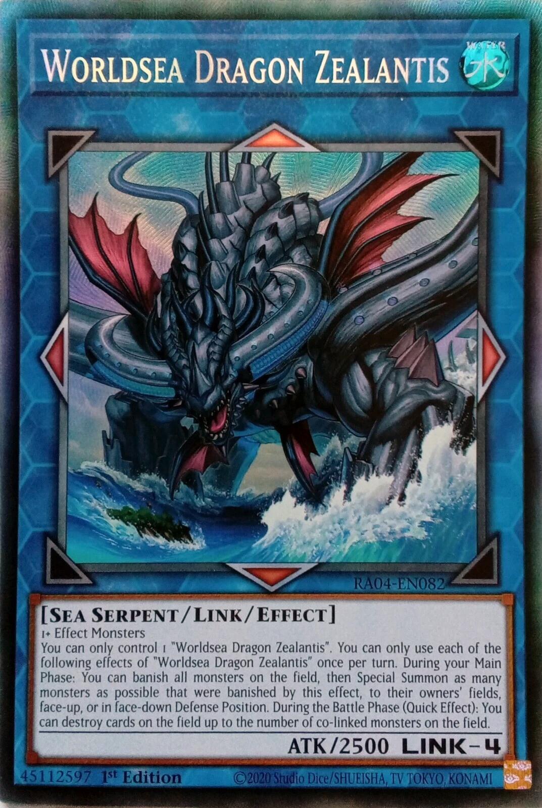 Worldsea Dragon Zealantis [RA04-EN082] Prismatic Collector's Rare | The CG Realm