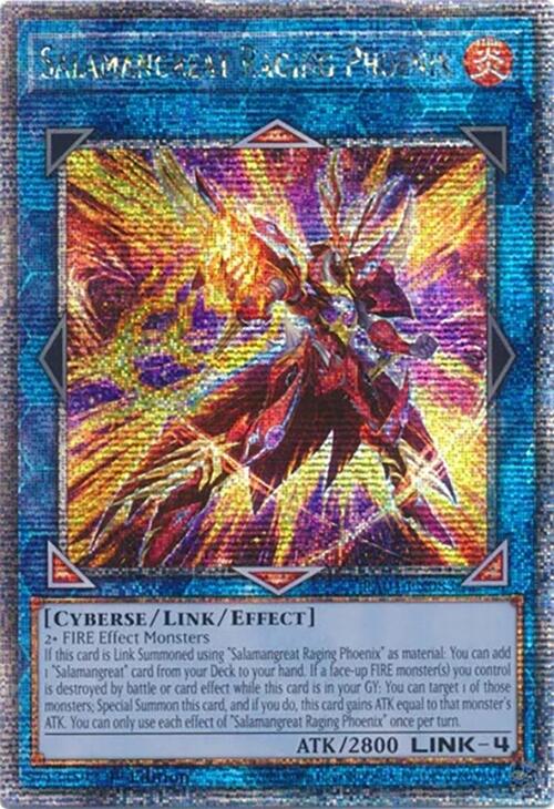 Salamangreat Raging Phoenix [RA04-EN083] Quarter Century Secret Rare | The CG Realm
