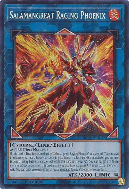 Salamangreat Raging Phoenix [RA04-EN083] Super Rare | The CG Realm