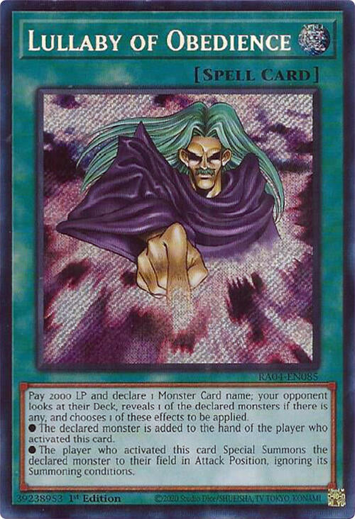 Lullaby of Obedience [RA04-EN085] Secret Rare | The CG Realm