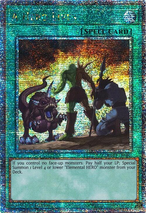 A Hero Lives [RA04-EN087] Quarter Century Secret Rare | The CG Realm