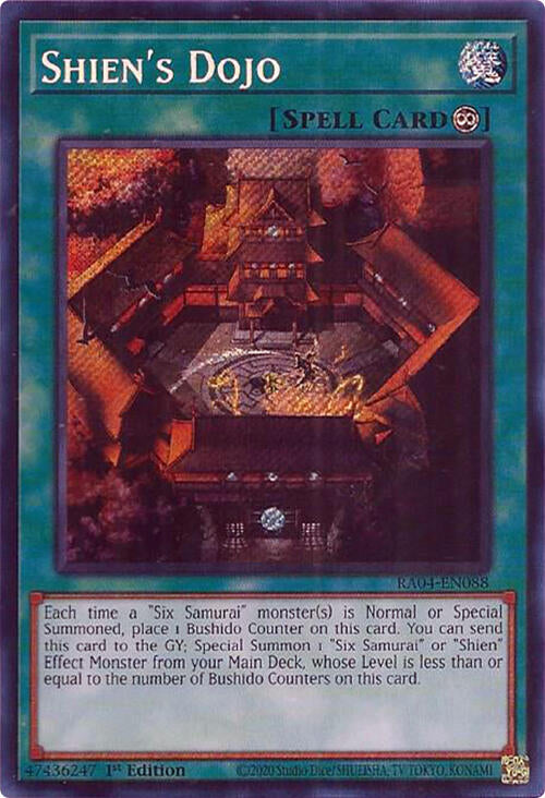 Shien's Dojo [RA04-EN088] Secret Rare | The CG Realm