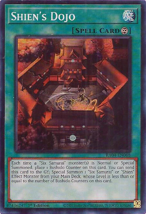 Shien's Dojo [RA04-EN088] Super Rare | The CG Realm