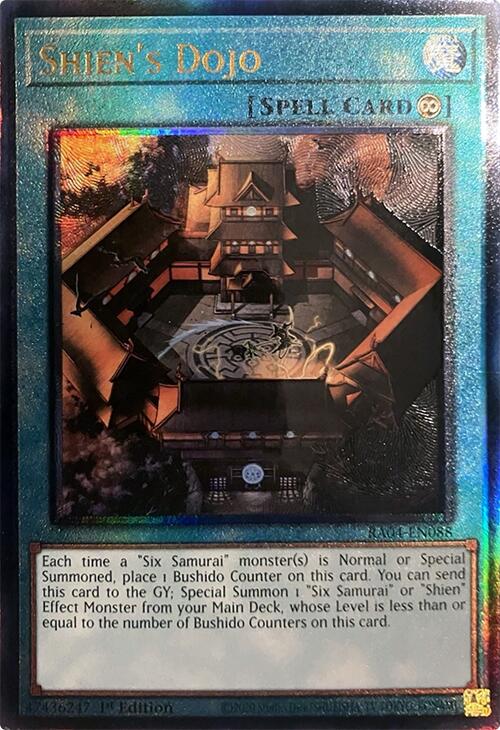 Shien's Dojo [RA04-EN088] Prismatic Ultimate Rare | The CG Realm