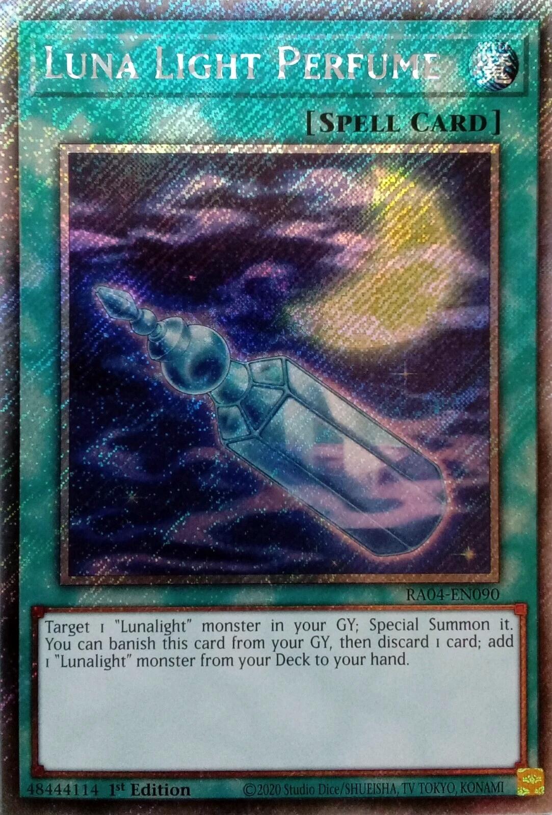 Luna Light Perfume [RA04-EN090] Platinum Secret Rare | The CG Realm