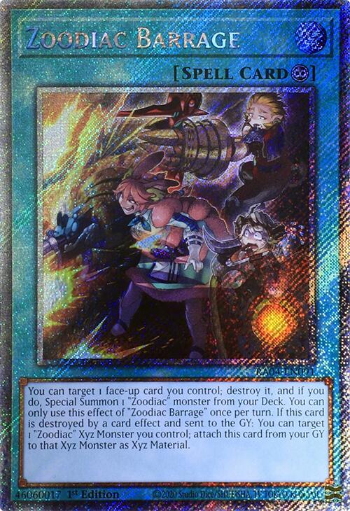 Zoodiac Barrage [RA04-EN091] Platinum Secret Rare | The CG Realm