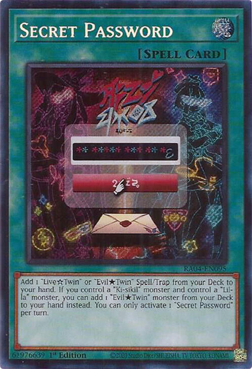 Secret Password [RA04-EN095] Secret Rare | The CG Realm