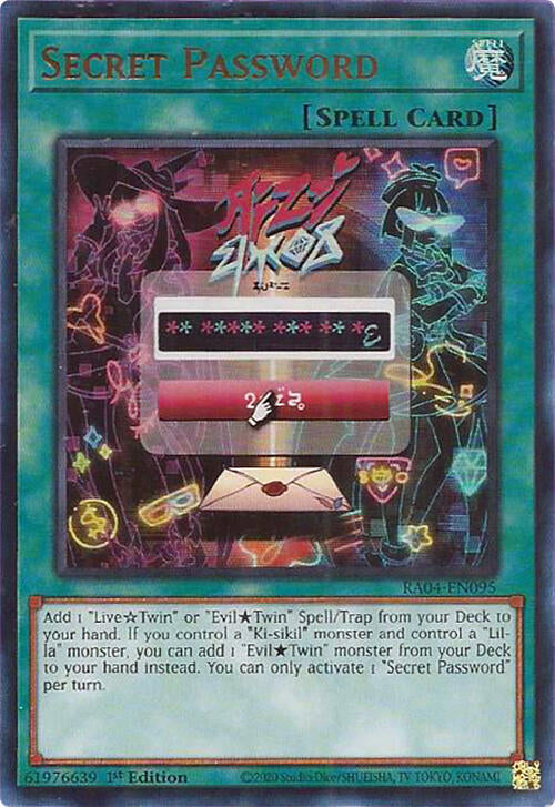 Secret Password [RA04-EN095] Ultra Rare | The CG Realm