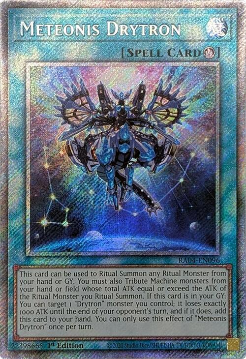 Meteonis Drytron [RA04-EN096] Platinum Secret Rare | The CG Realm