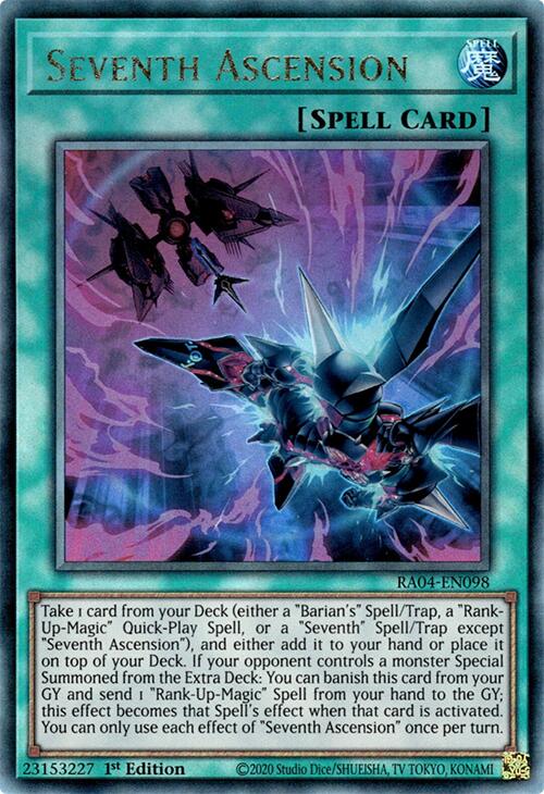 Seventh Ascension [RA04-EN098] Prismatic Ultimate Rare | The CG Realm