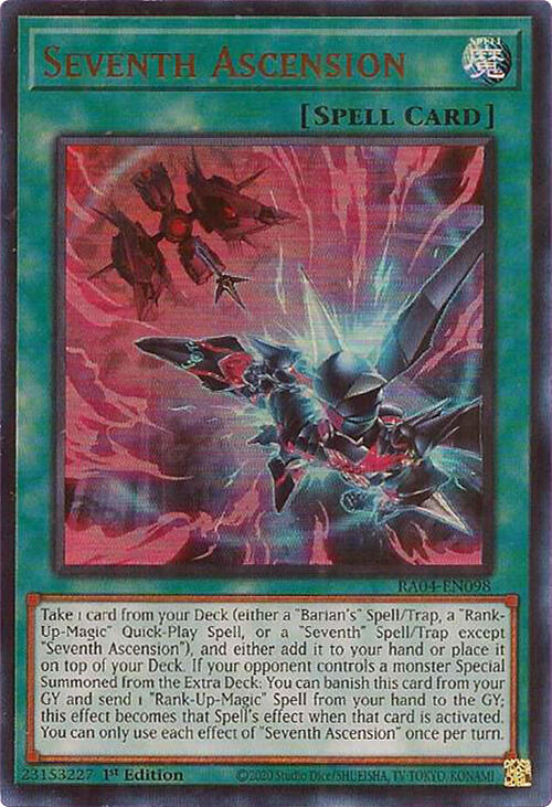 Seventh Ascension [RA04-EN098] Ultra Rare | The CG Realm