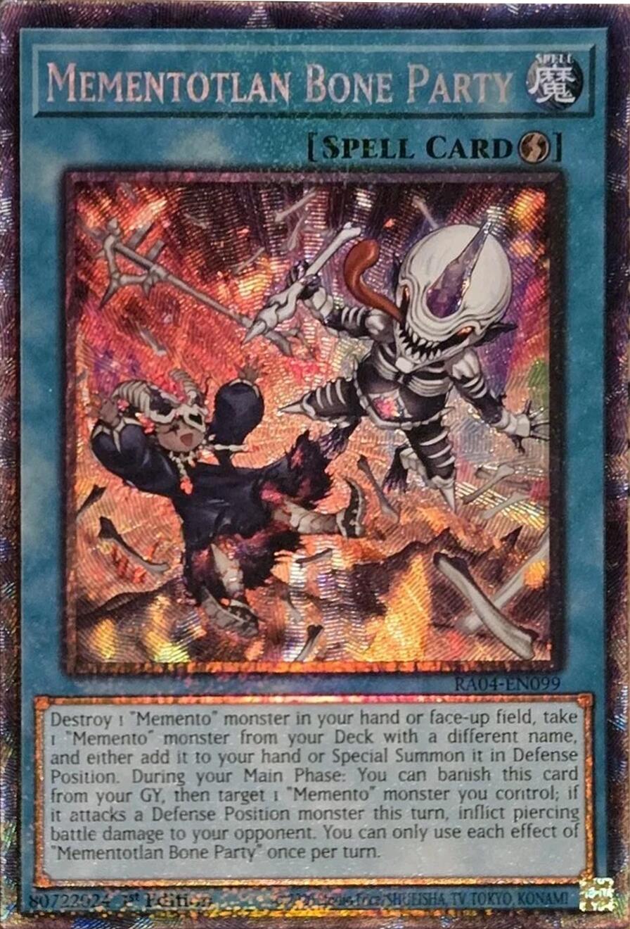 Mementotlan Bone Party [RA04-EN099] Prismatic Collector's Rare | The CG Realm