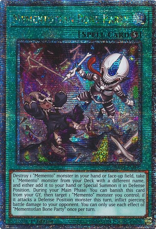 Mementotlan Bone Party [RA04-EN099] Quarter Century Secret Rare | The CG Realm