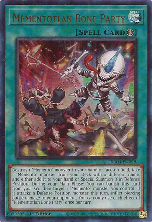 Mementotlan Bone Party [RA04-EN099] Ultra Rare | The CG Realm