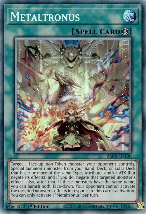 Metaltronus [RA04-EN100] Prismatic Collector's Rare | The CG Realm
