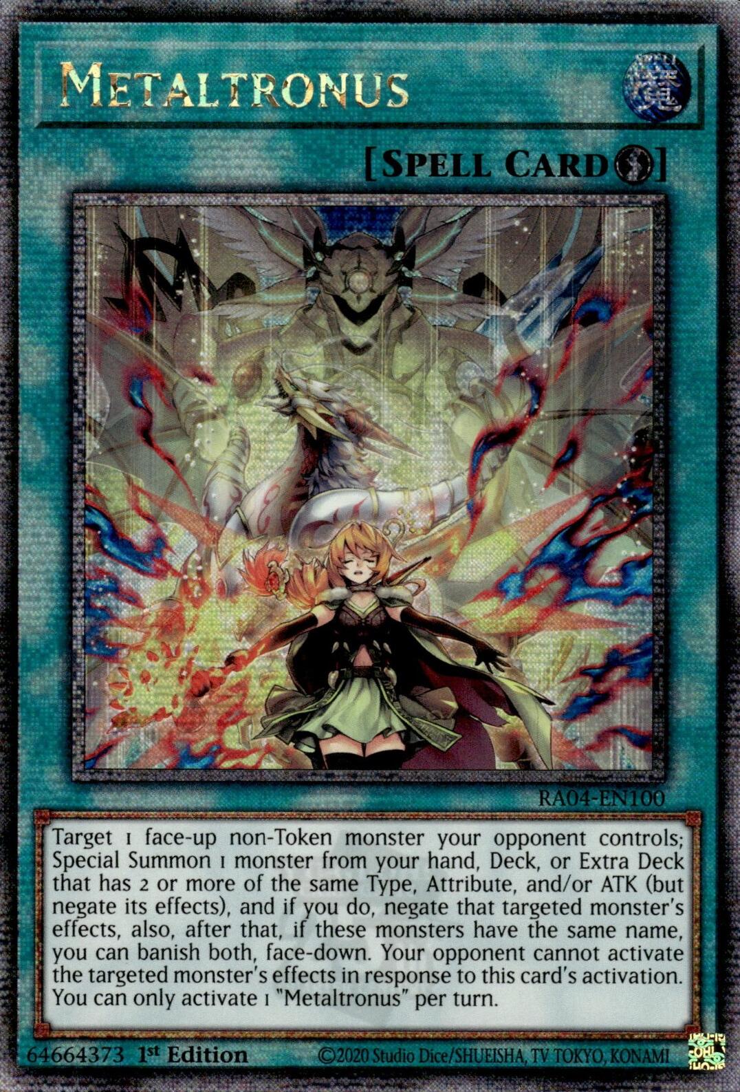 Metaltronus [RA04-EN100] Quarter Century Secret Rare | The CG Realm