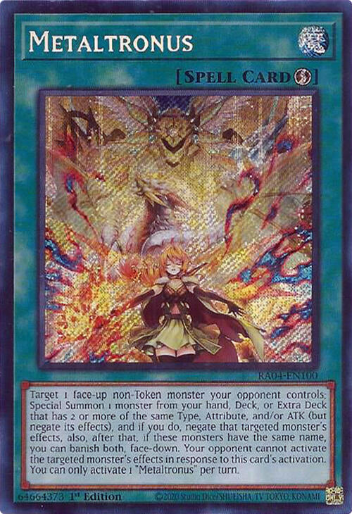 Metaltronus [RA04-EN100] Secret Rare | The CG Realm