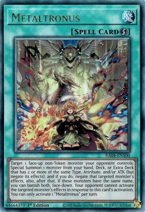 Metaltronus [RA04-EN100] Prismatic Ultimate Rare | The CG Realm