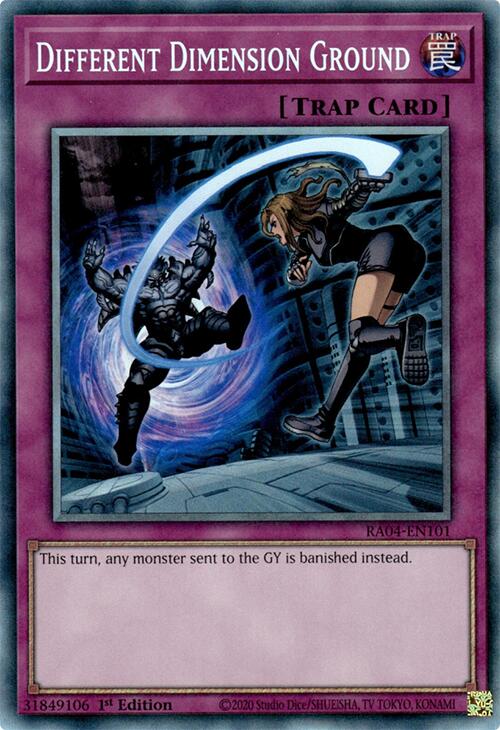 Different Dimension Ground [RA04-EN101] Prismatic Collector's Rare | The CG Realm