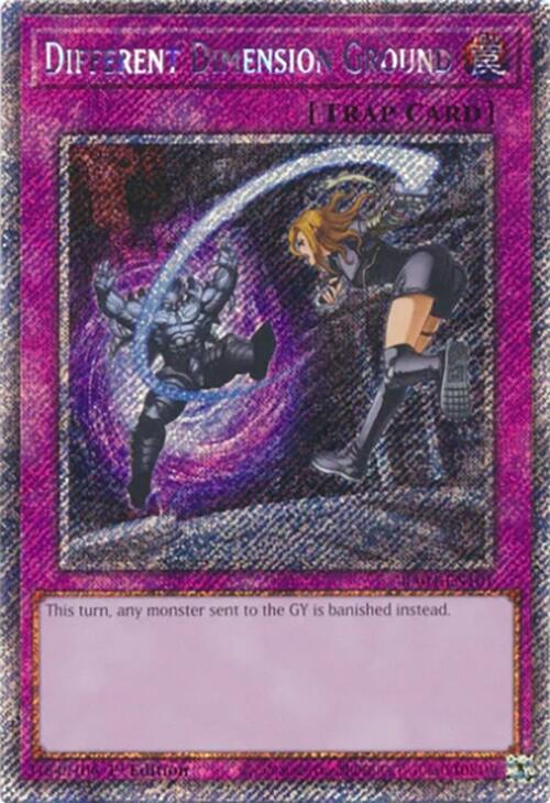 Different Dimension Ground [RA04-EN101] Platinum Secret Rare | The CG Realm