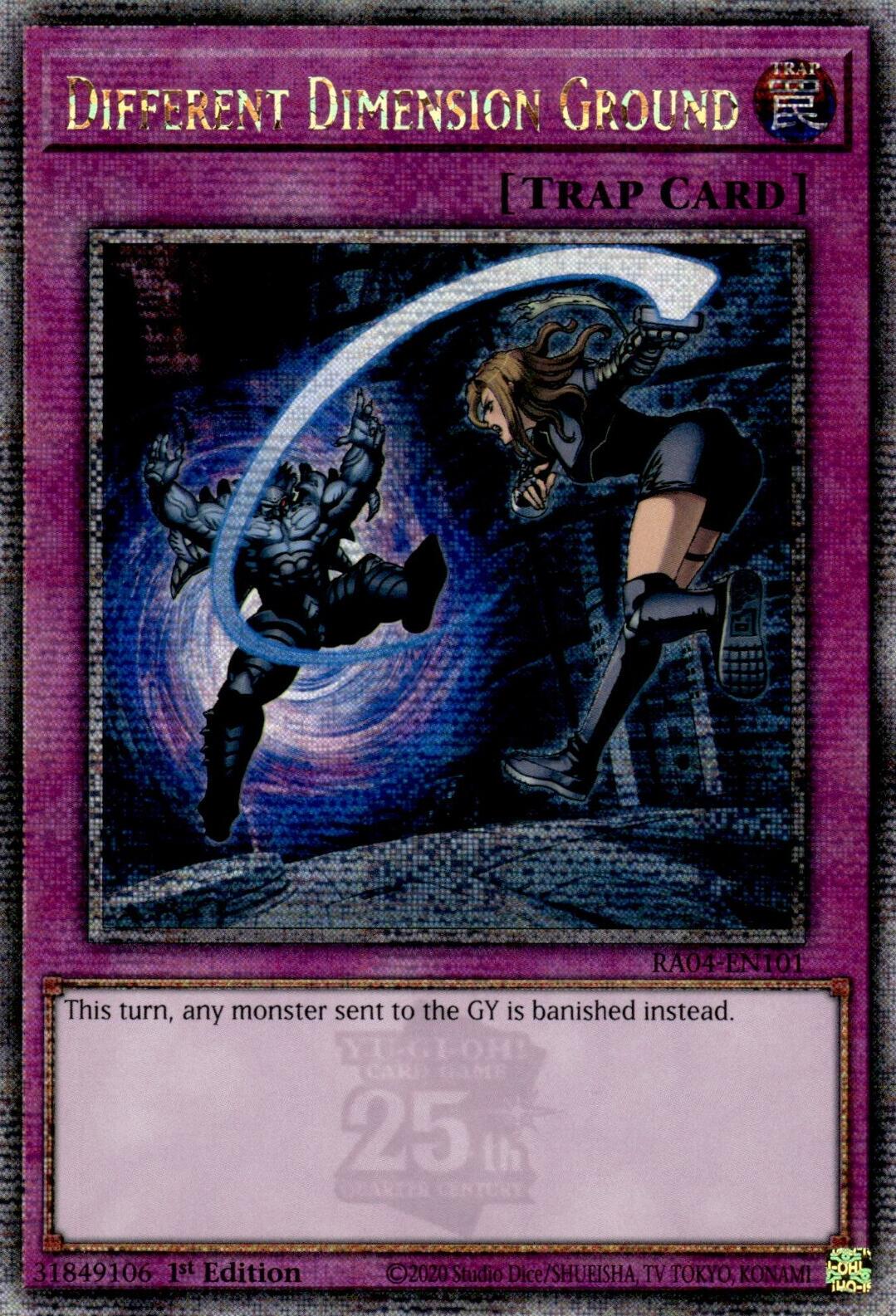 Different Dimension Ground [RA04-EN101] Quarter Century Secret Rare | The CG Realm