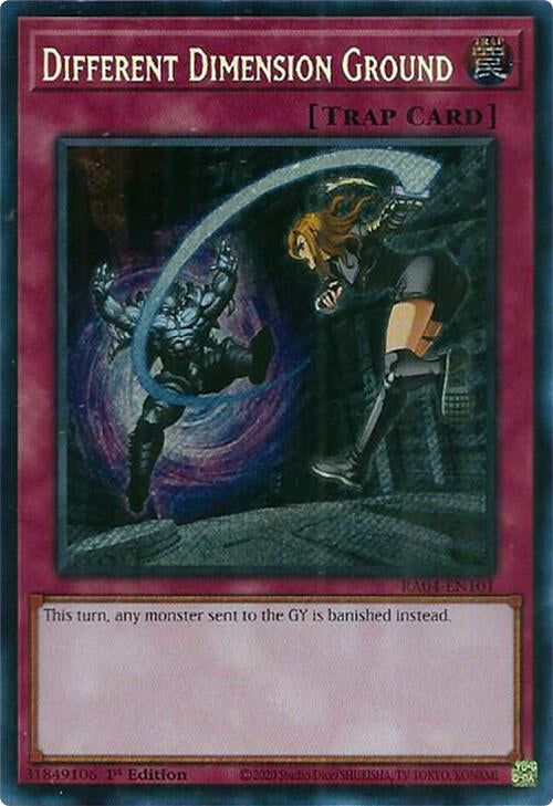 Different Dimension Ground [RA04-EN101] Secret Rare | The CG Realm