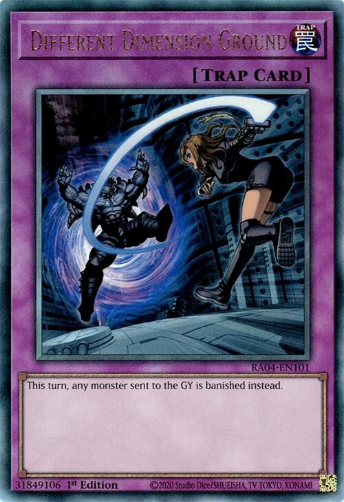 Different Dimension Ground [RA04-EN101] Prismatic Ultimate Rare | The CG Realm