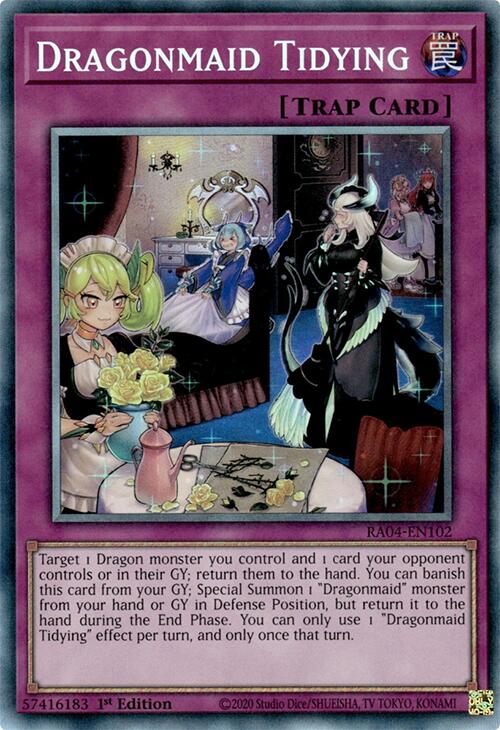 Dragonmaid Tidying [RA04-EN102] Prismatic Collector's Rare | The CG Realm