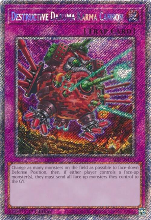 Destructive Daruma Karma Cannon [RA04-EN103] Platinum Secret Rare | The CG Realm