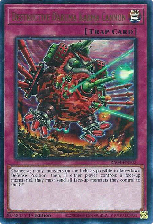 Destructive Daruma Karma Cannon [RA04-EN103] Ultra Rare | The CG Realm
