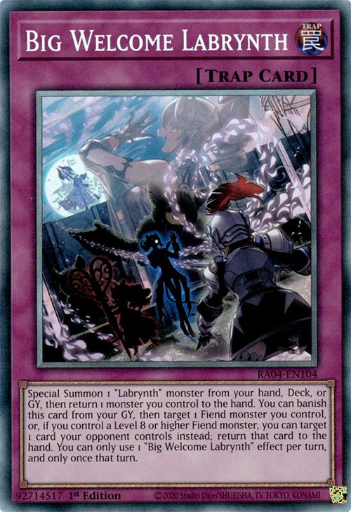 Big Welcome Labrynth [RA04-EN104] Prismatic Collector's Rare | The CG Realm